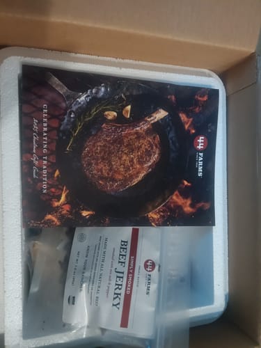 Customer photo review of Beef Jerky 3oz Packs