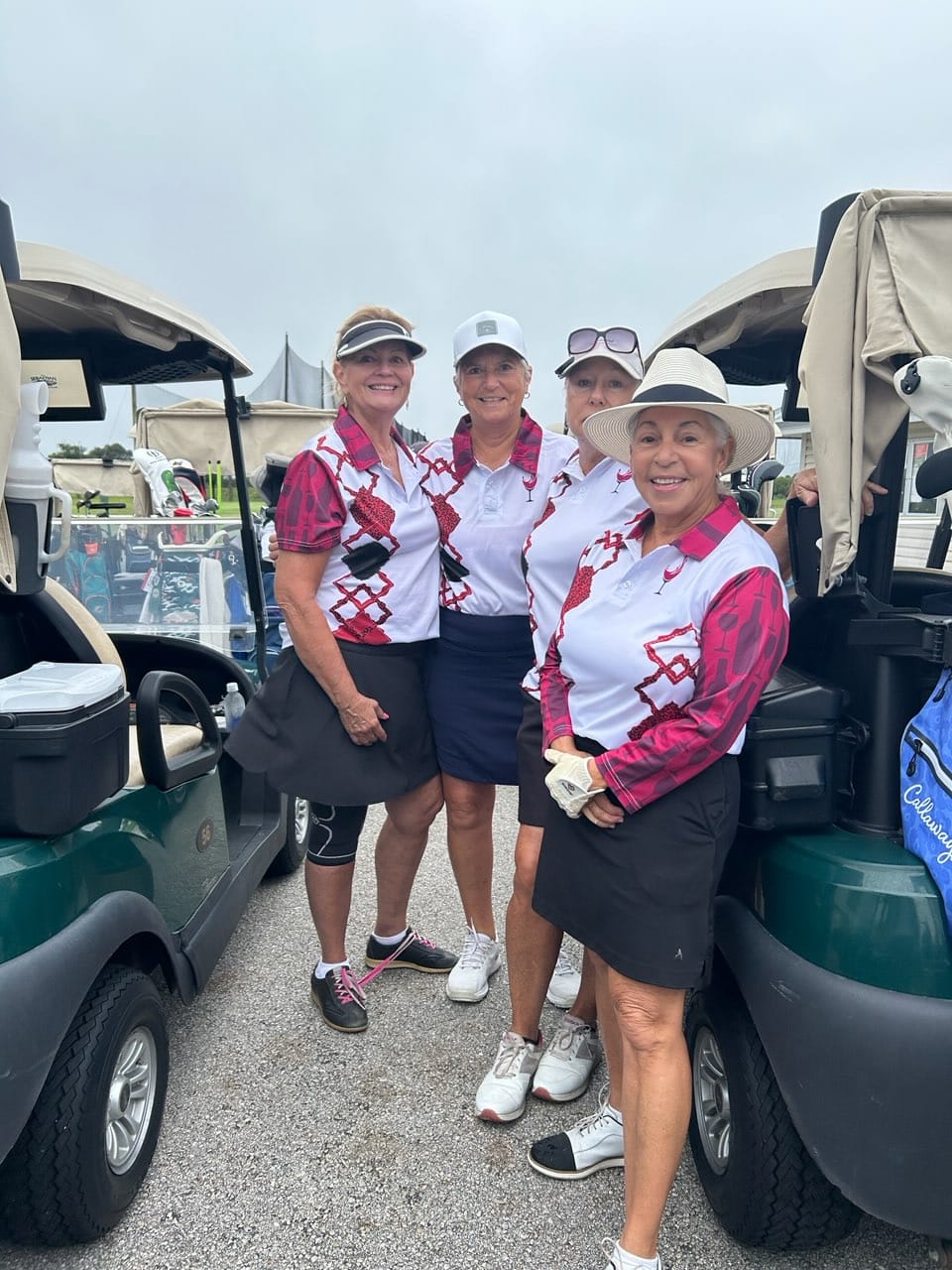 Customer photo review of White Red Wine Leopard Golf Shirts For Women Custom Name Womens Golf Polo Shirts Golf Gifts SO1096