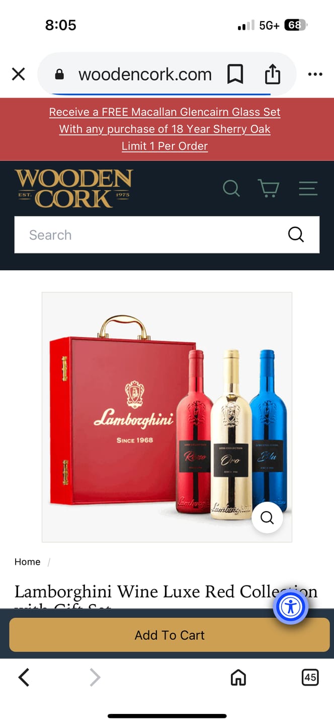 Customer photo review of Lamborghini LUXE Red Collection with Gift Set