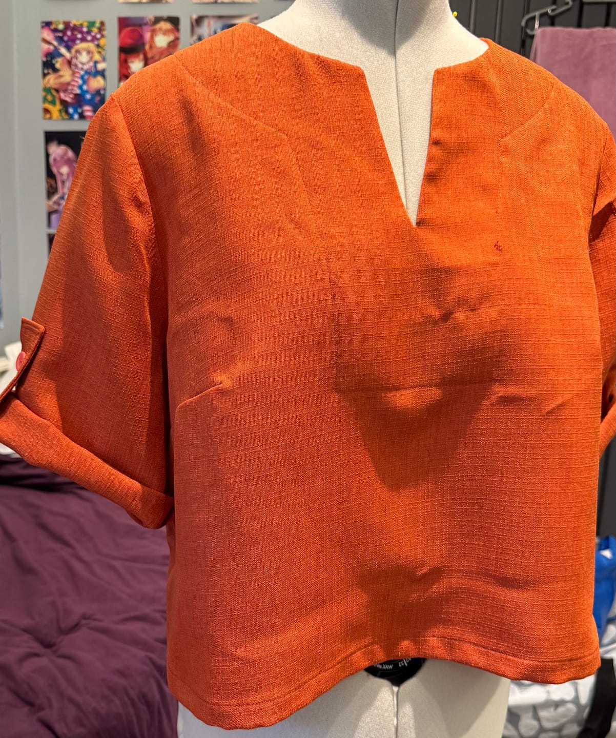 Customer photo review of Special Offer Linen Look Polyester Fabric