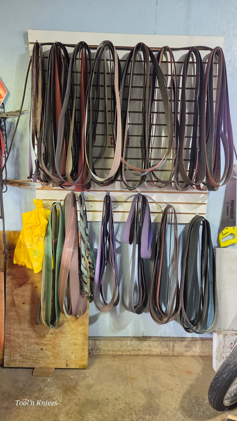 Customer photo review of 2 X 72 and 1 X 72 Inch Scalloped Aluminum Oxide Sanding Belts, 3 Pack