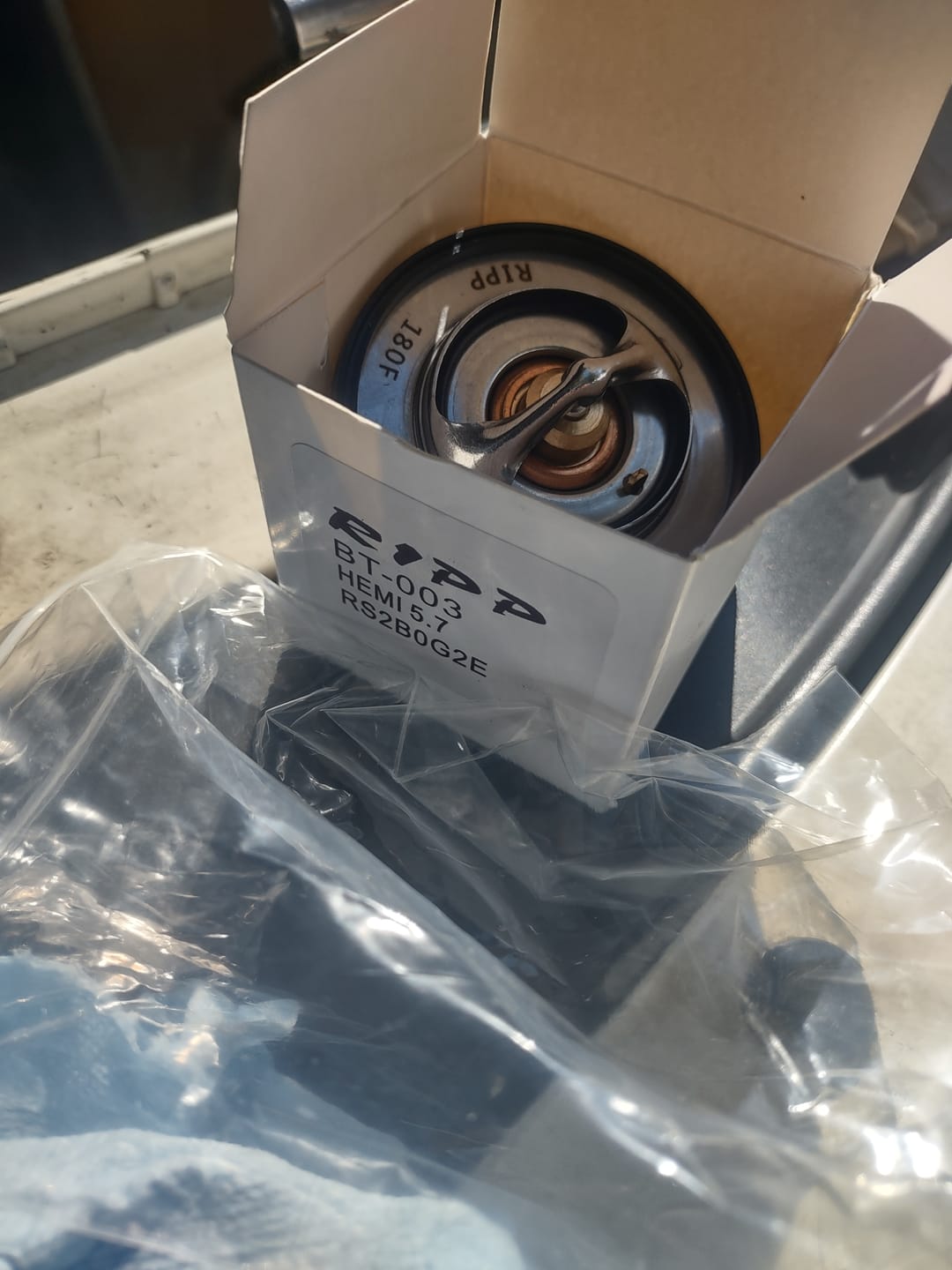 Customer photo review of 180 Degree Thermostat For 5.7L and 6.4L V8 HEMI Engines