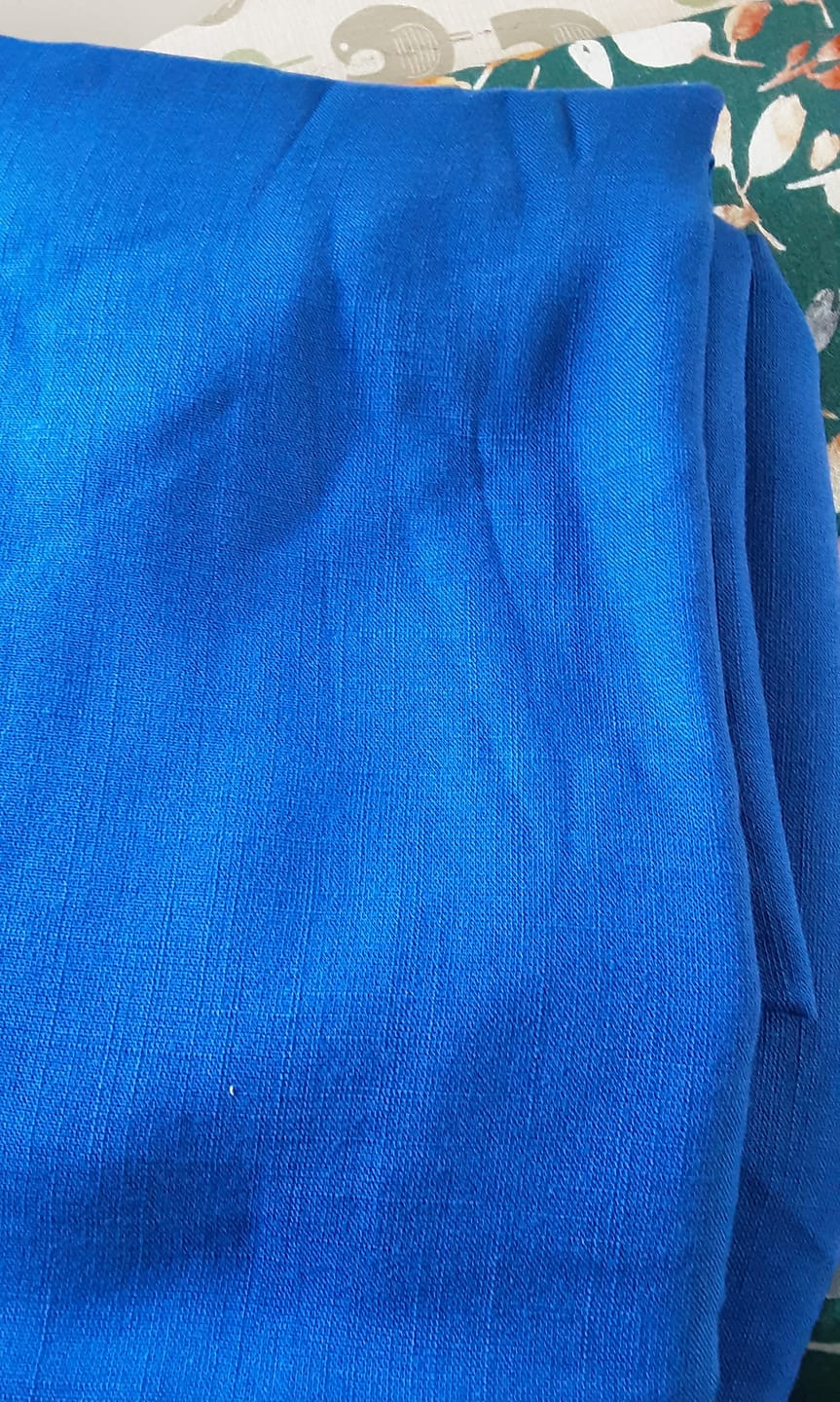 Customer photo review of Plain Linen Look Viscose Fabric