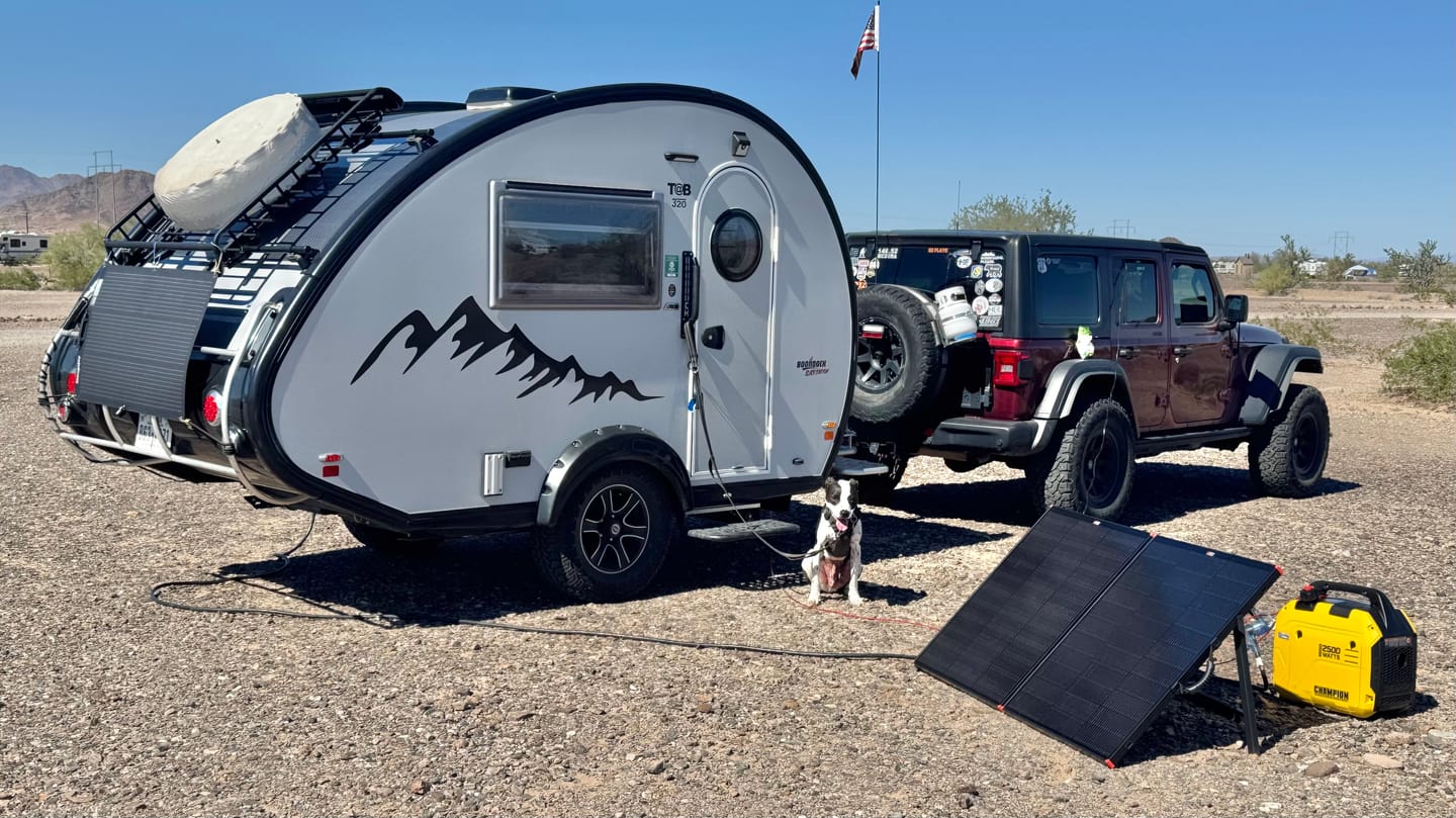 Customer photo review of MEGA 200 Portable Briefcase Solar Panel | 200 Watt Portable Solar Panel | Powerful 12V Portable Solar Panel for Generators, Power Stations, Campers | High Efficiency