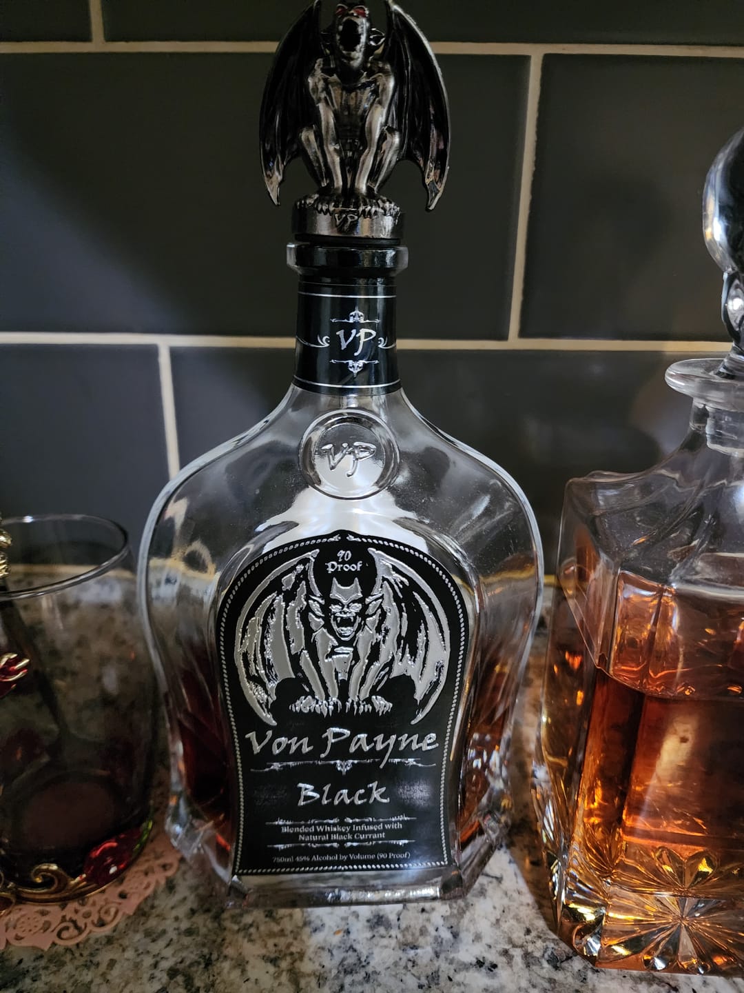 Customer photo review of Von Payne Black Blended Whiskey (2) Bottle Bundle