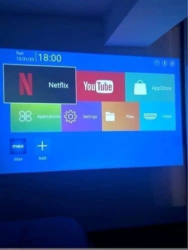 Customer photo review of Arcade Vision Projector