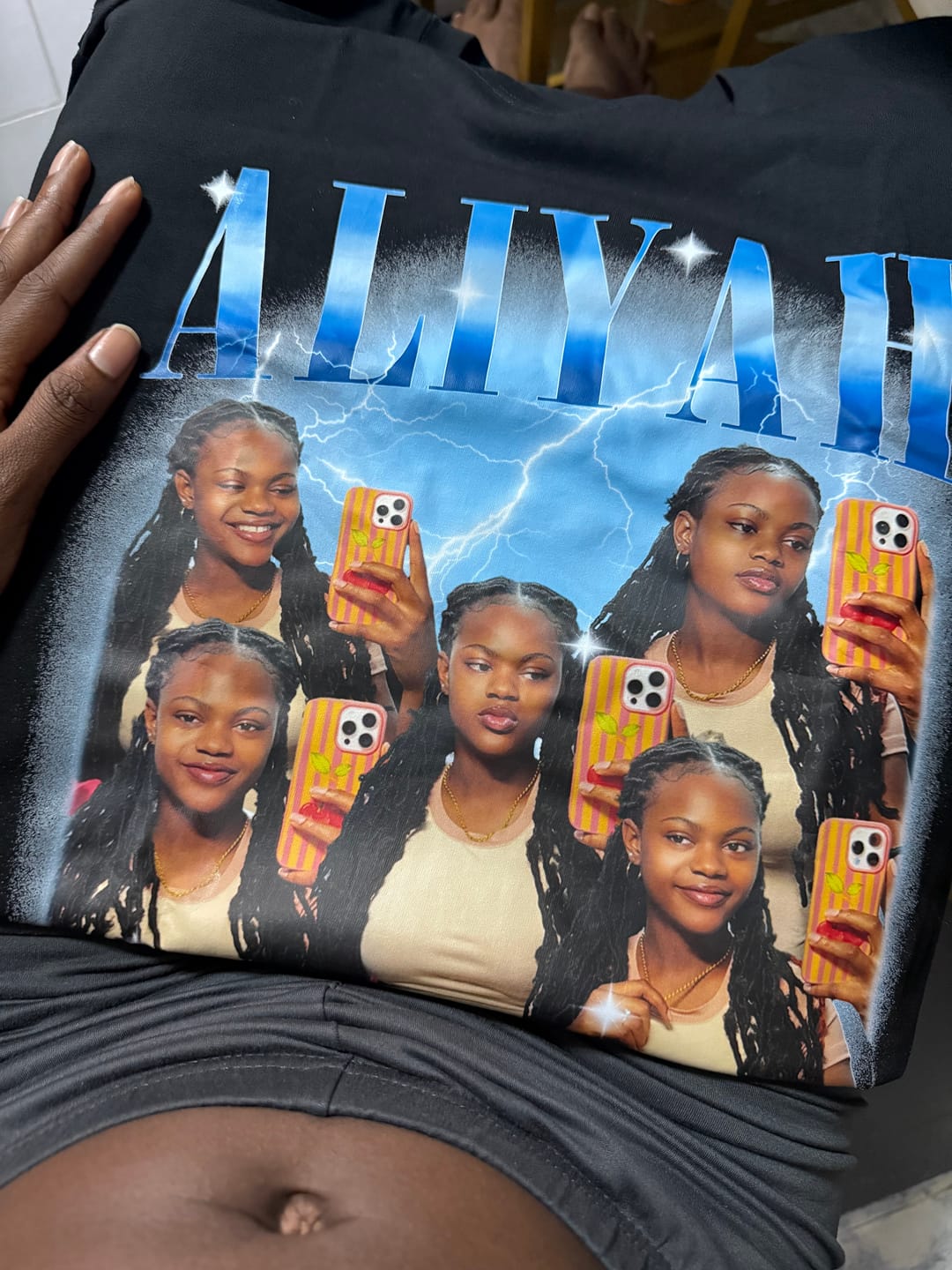 Customer photo review of Custom Vintage Tee