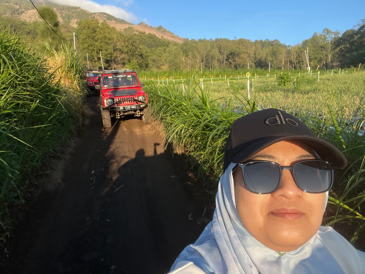 Customer photo review of Kael Square Framed Sunglasses