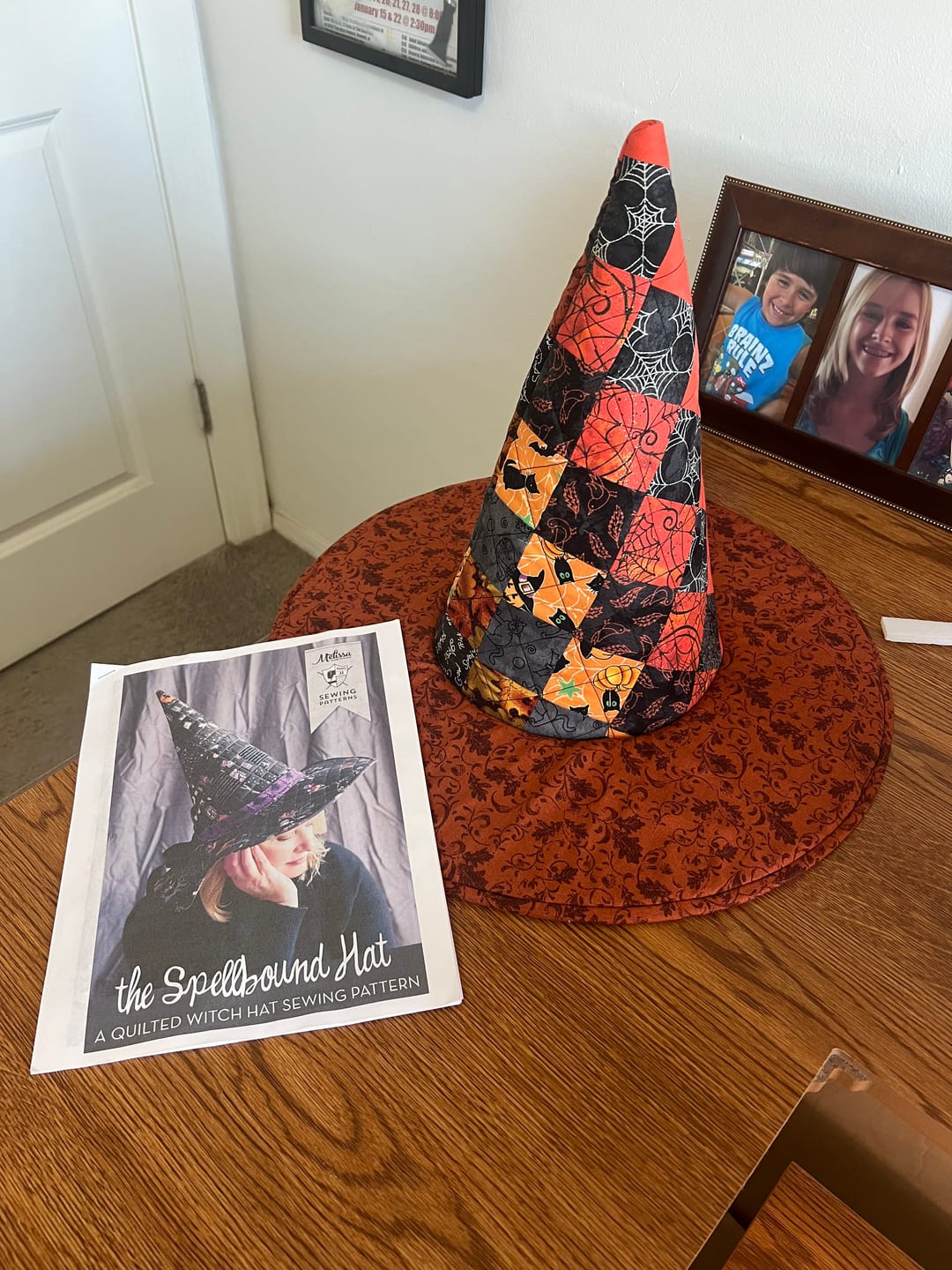 Customer photo review of Spellbound Quilted Witch Hat Sewing Pattern | Digital PDF Pattern
