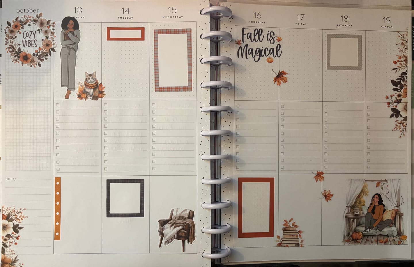 Customer photo review of Cozy Fall Sticker Book