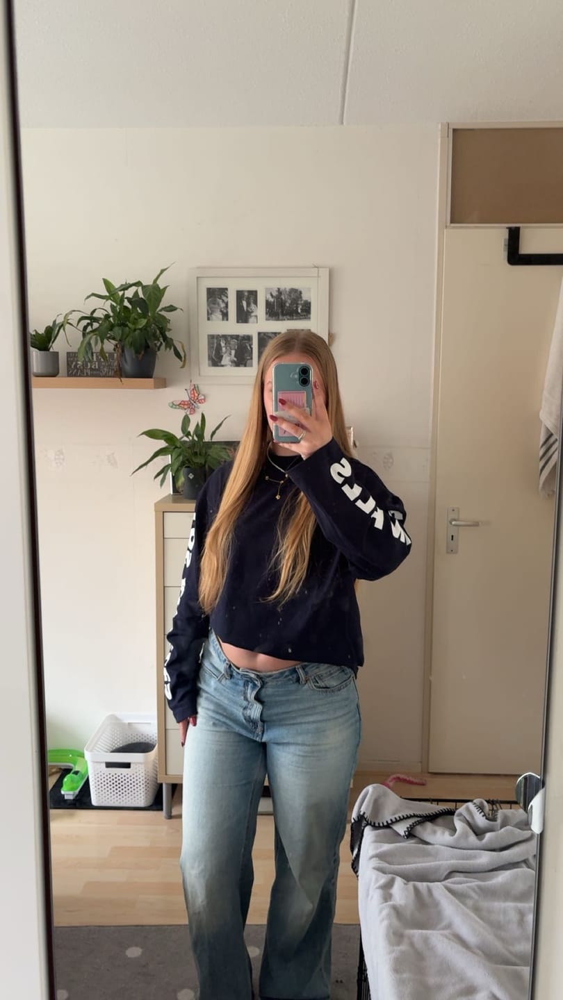 Avis client avec photo sur le T-SHIRT À MANCHES LONGUES NAVY