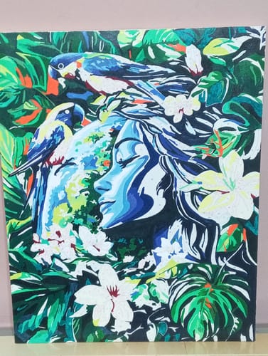 Customer photo review of Custom Paint By Numbers Kit