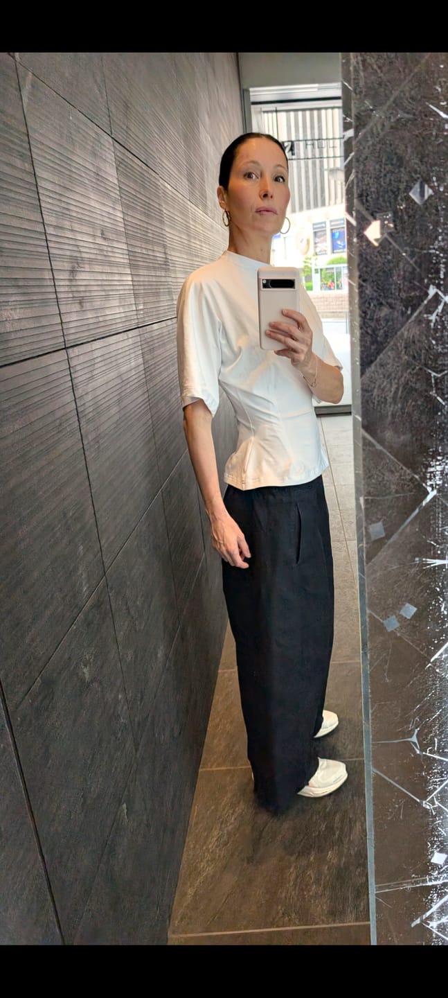 Customer photo review of Contour Tee - White