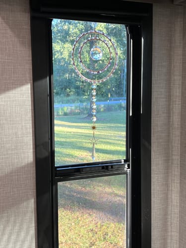 Customer photo review of Alanis crystal suncatcher wall hanging