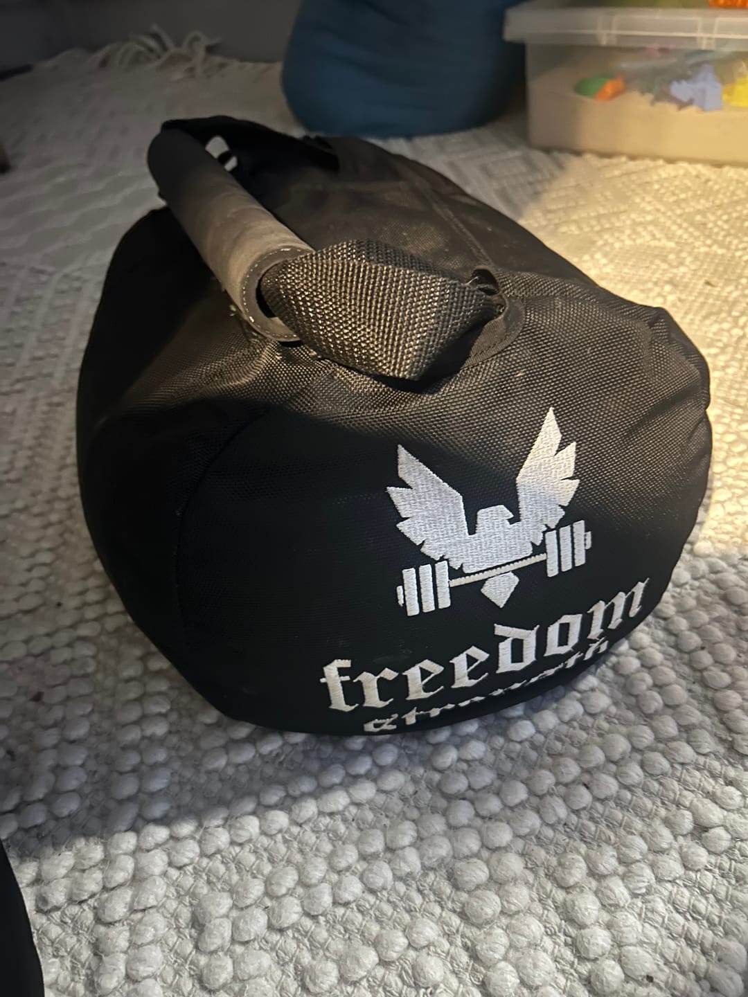 Customer photo review of Strongman throwing bags