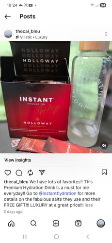 Customer photo review of Premium Electrolyte Drink Mix