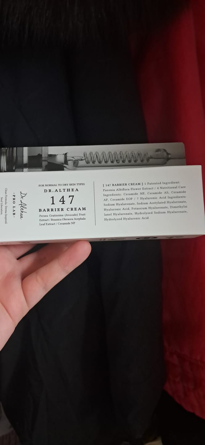 Customer photo review of Nomierinošs krēms ar azulēnu Dr. Althea 147 Barrier Cream