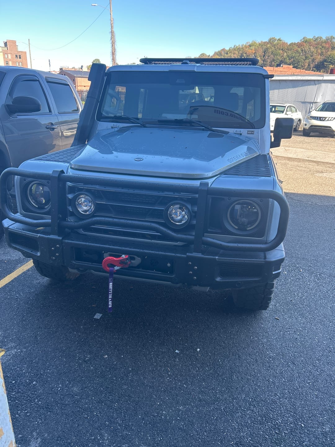 Customer photo review of GP Factor Ineos Grenadier Hidden 12.5K Winch Kit - Synthetic Line