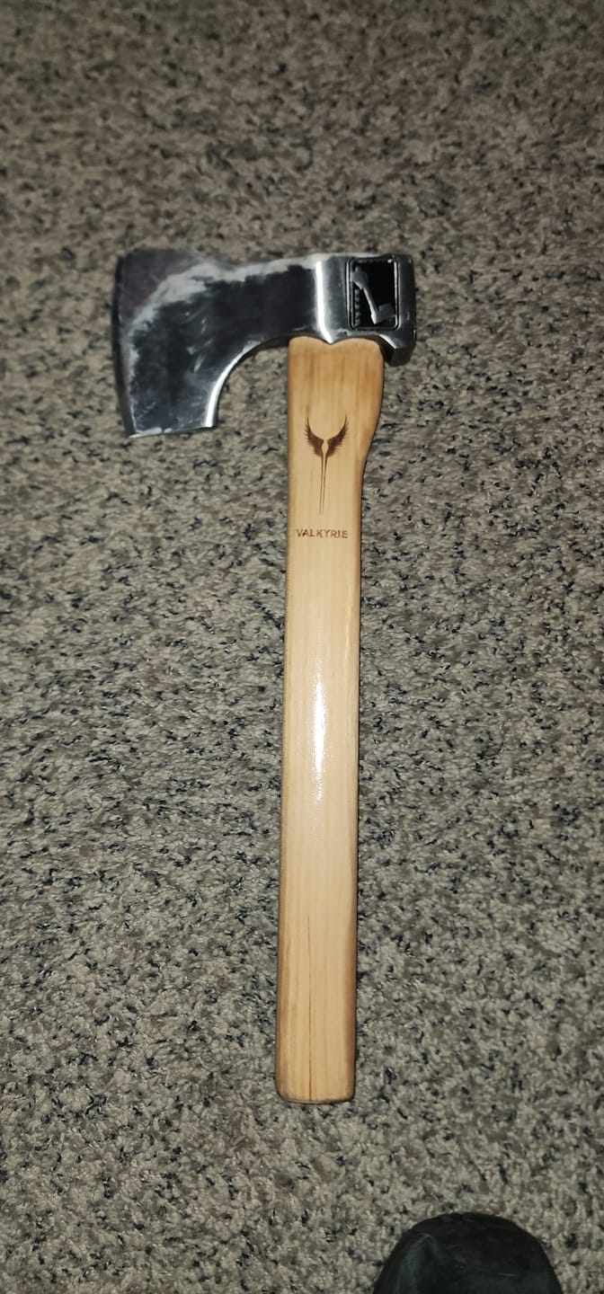 Customer photo review of Valkyrie Throwing Axe