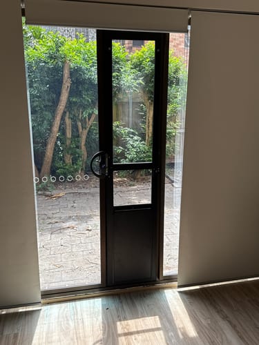 Customer photo review of Patio Pet Door Insert