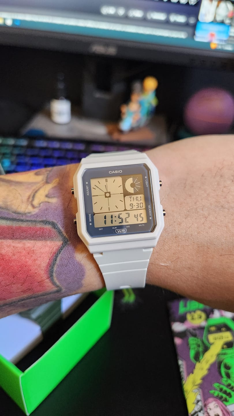 Customer photo review of Reloj Casio Vintage LF-20W-8ADF Twin-Graph Reissue Resina
