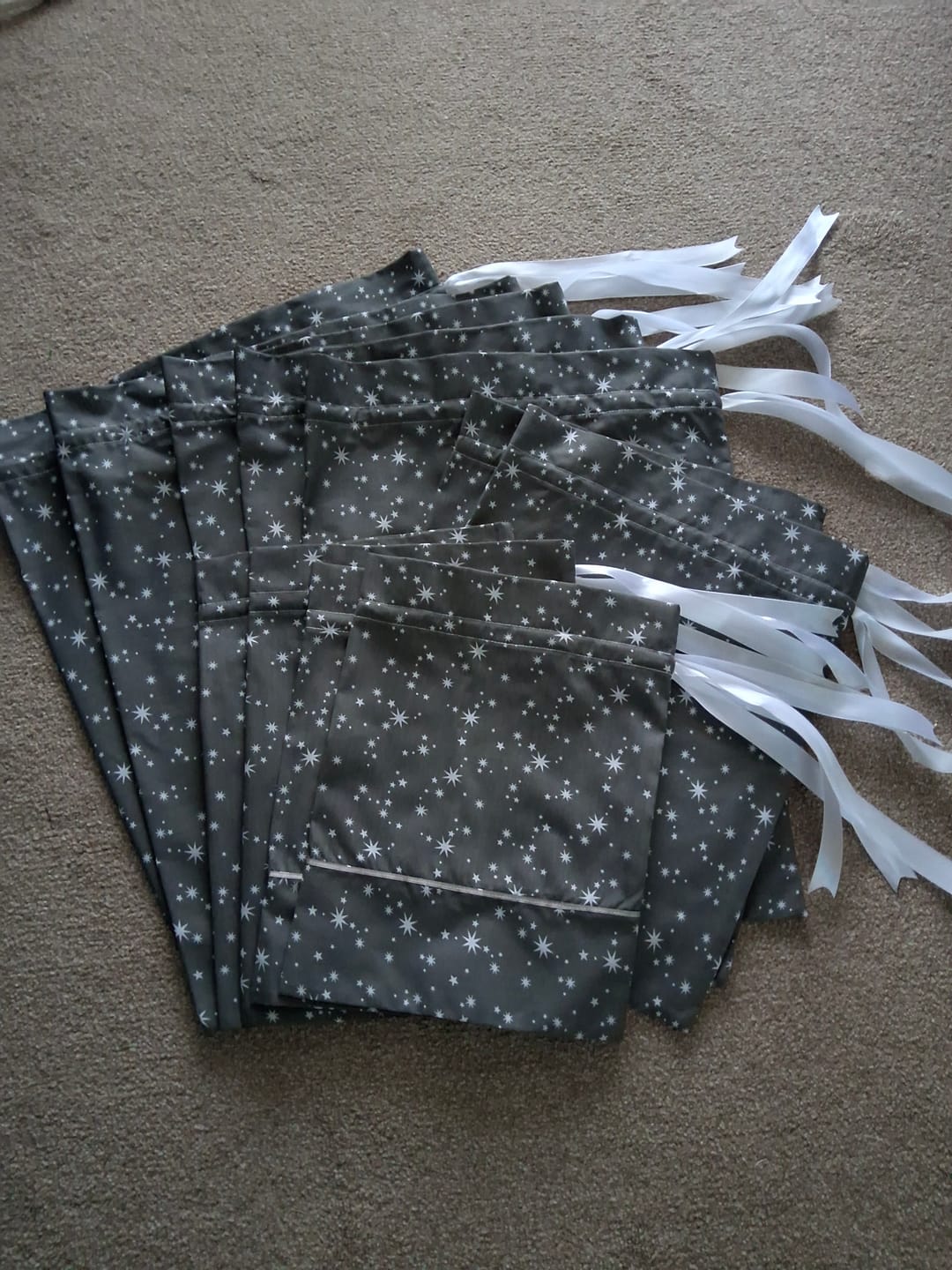 Customer photo review of All Over Snowflakes Polycotton Fabric