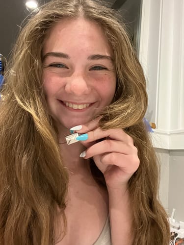 Customer photo review of Custom Engraved Photo Secret Letter Message