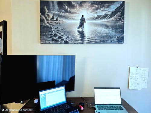 Customer photo review of Walking on Water - Faith Wall Art II