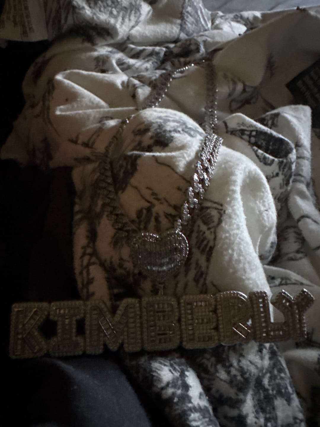 Customer photo review of UNIQUELY YOURS NAME PLATE NECKLACE