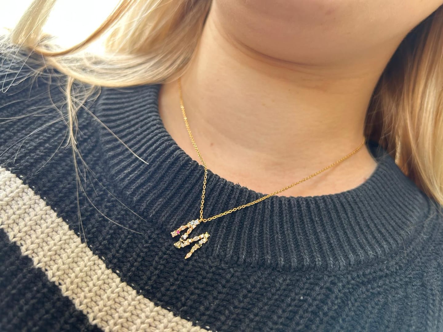 Customer photo review of Buchstaben Kette