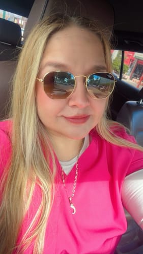 Customer photo review of Lentes De Sol Rb Hexagonal Flat Rb3548n Dorado Café Degradad