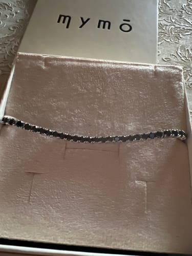 Customer photo review of Bracciale Tennis zirconi Neri 3 mm