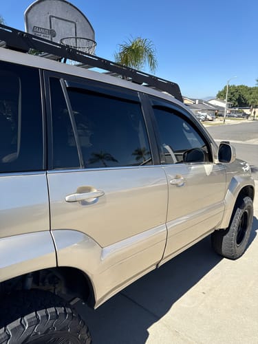 Customer photo review of Fits 2003-2009 Lexus GX470 In-Channel Window Vent Visor Rain Sun Guard Weather Shields