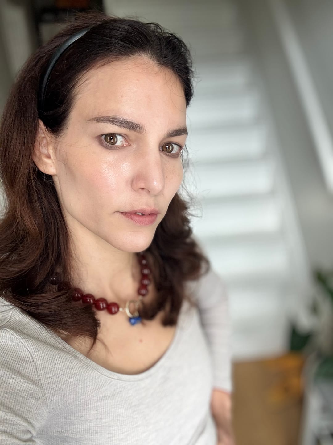 Customer photo review of Grace Carnelian  Necklace