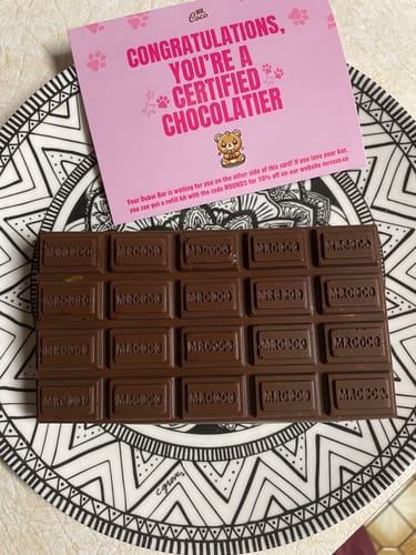 Customer photo review of Viral Pistachio Stuffed Bar Kit