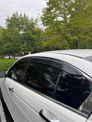 Customer photo review of Fit 2008-2012 Honda Accord 3D Mugen Style Vent Window Visors Rain Sun Wind Guards Shade Deflectors