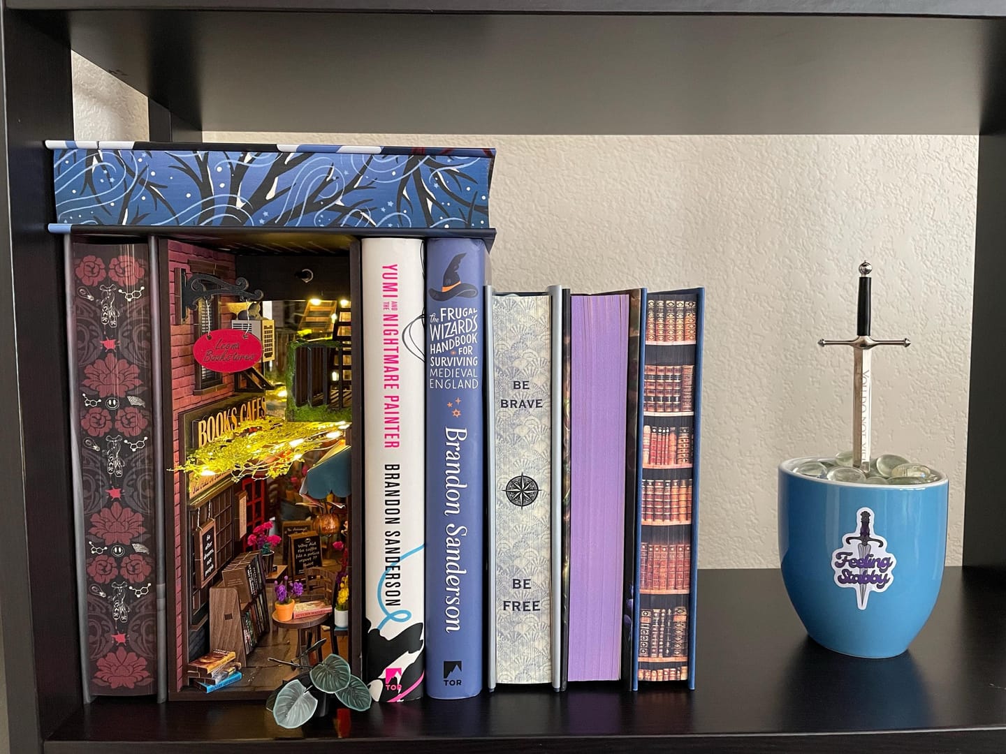 Customer photo review of Dreamy MiniAlley - Booknook DIY kit