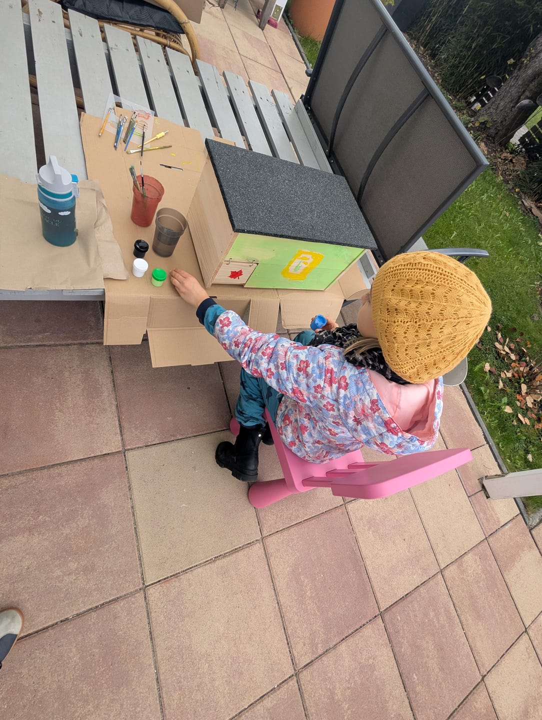 Customer photo review of Igelhaus für Kinder aus Kiefernholz zum Bemalen