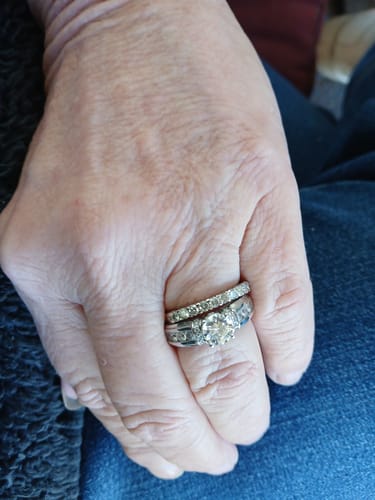 Ladema H. review of Moissanite With Channel Set Sapphire Accents Engagement Ring image 1 out of 1