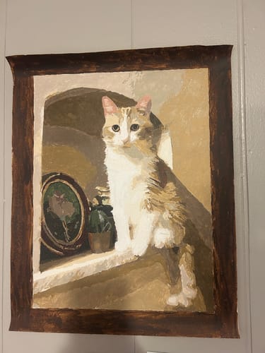 Customer photo review of Custom Paint by Numbers Kit for Personalized Artwork