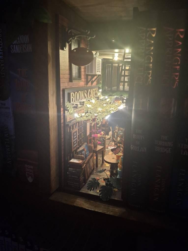 Customer photo review of Dreamy MiniAlley - Booknook DIY kit