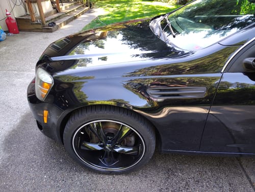 Customer photo review of Chevrolet Midnight Black Metallic 20X / 20X | OEMatch Spray Can