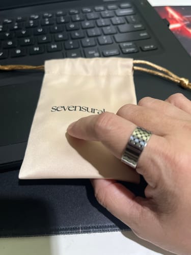 Customer photo review of Keffiyeh Ring