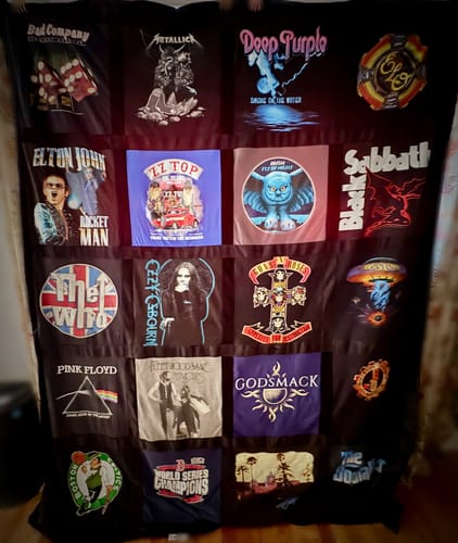 Customer photo review of Fuzz Monsta® T-Shirt Quilts