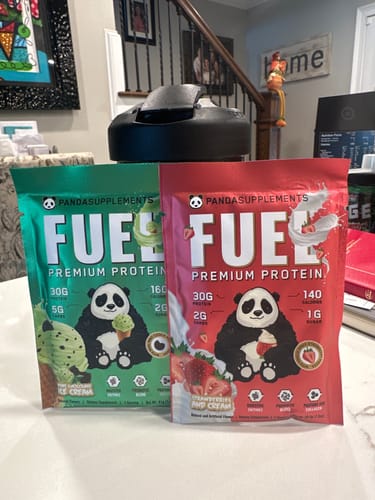 Customer photo review of FUEL Premium Protein SAMPLE PACK (5 Samples) - All Flavors Sample Pack
