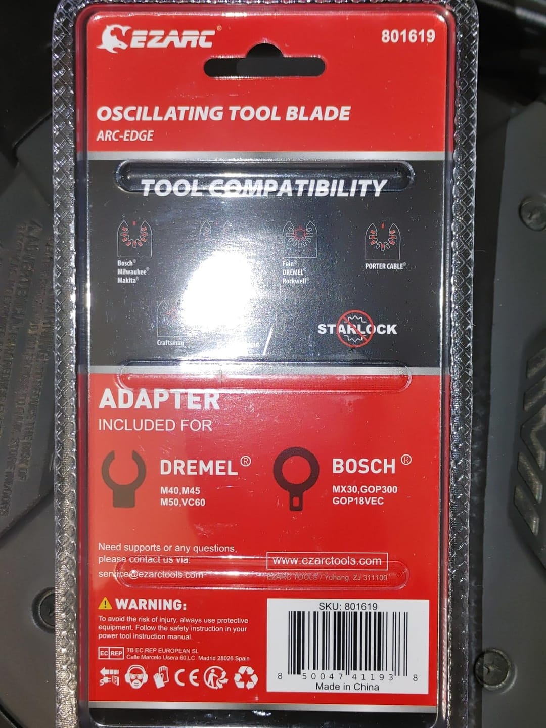 Customer photo review of Extra-Long Arc-Edge Bi-Metal Japanese Tooth Oscillating Multi Tool Blade for Clean Cuts in Hard Wood & Plastic