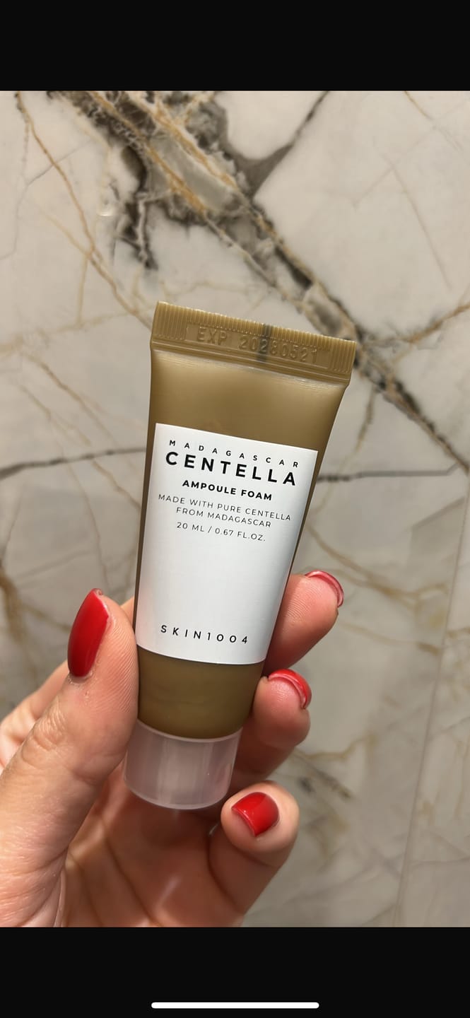 Customer photo review of Attīrošās ampulas putas priekš mazgāšanas ar ekstraktu Gota Kola SKIN1004 Madagascar Centella Ampoule Foam