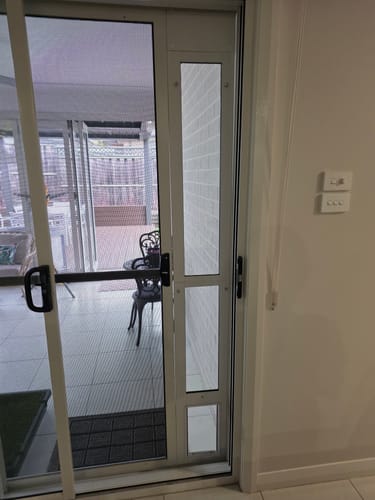 Customer photo review of Patio Pet Door Insert