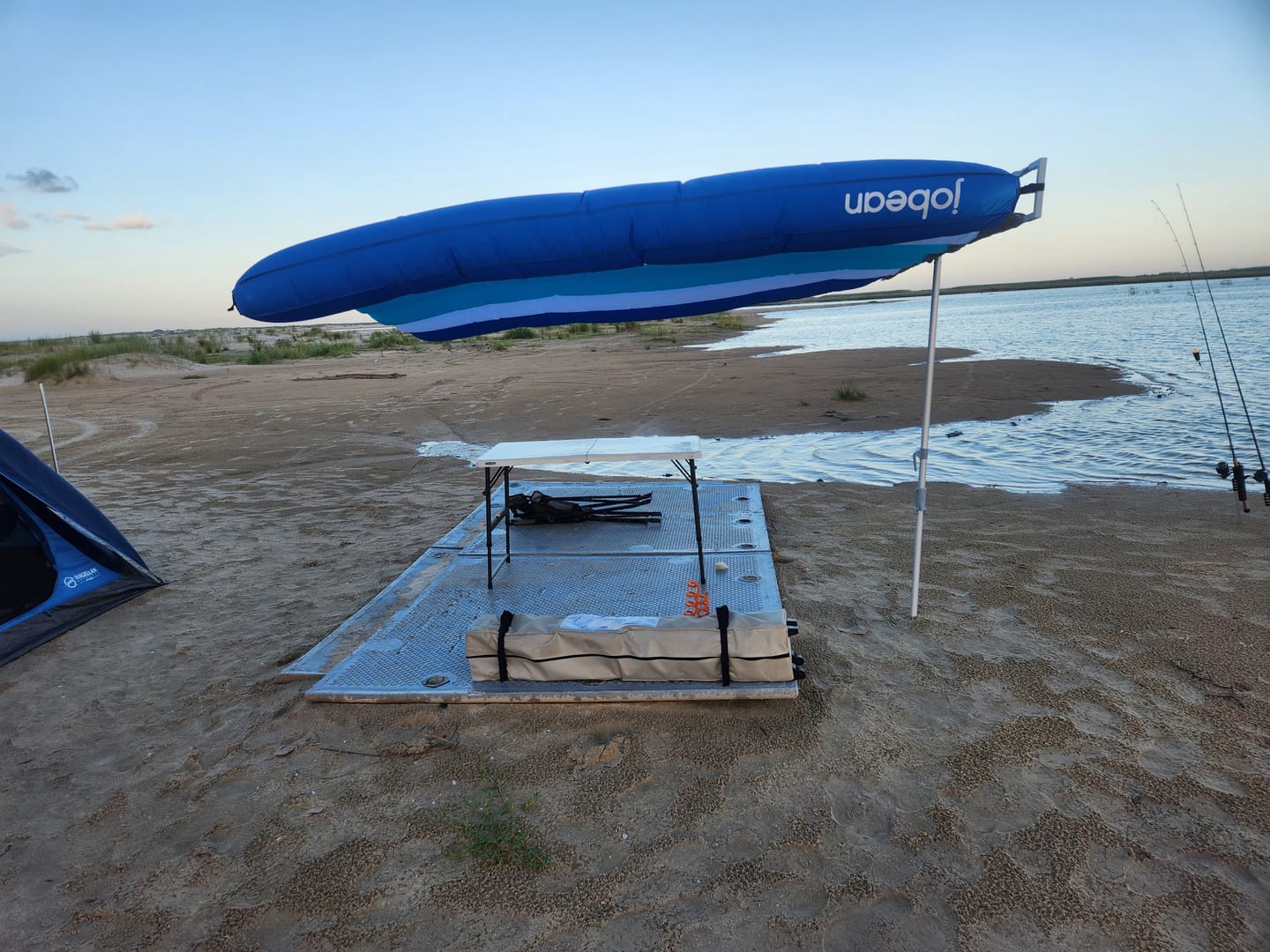 Customer photo review of ShadeSock - Wind-Inflating, Silent Beach Shade