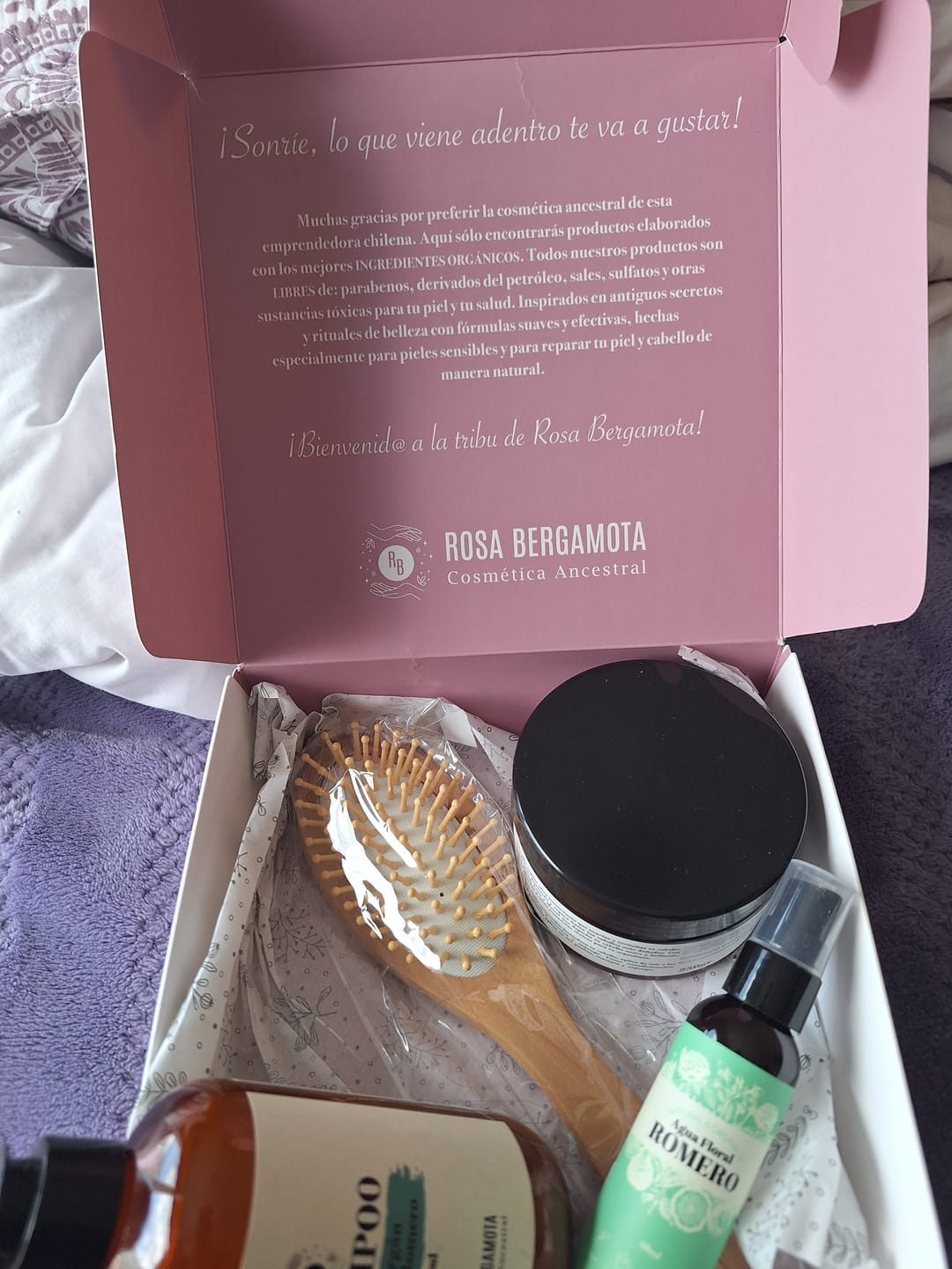 Customer photo review of Mascarilla Capilar Ultra Humectante + REGALO Peineta o Cepillo de Madera